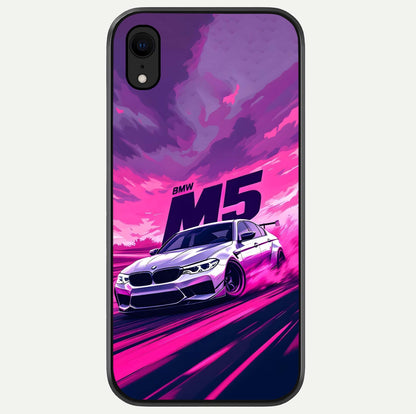 MS Neon Car Glass Case For iPhone Xr by Custom World