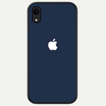 Minimal Apple Night Glass Case For iPhone Xr by Custom World