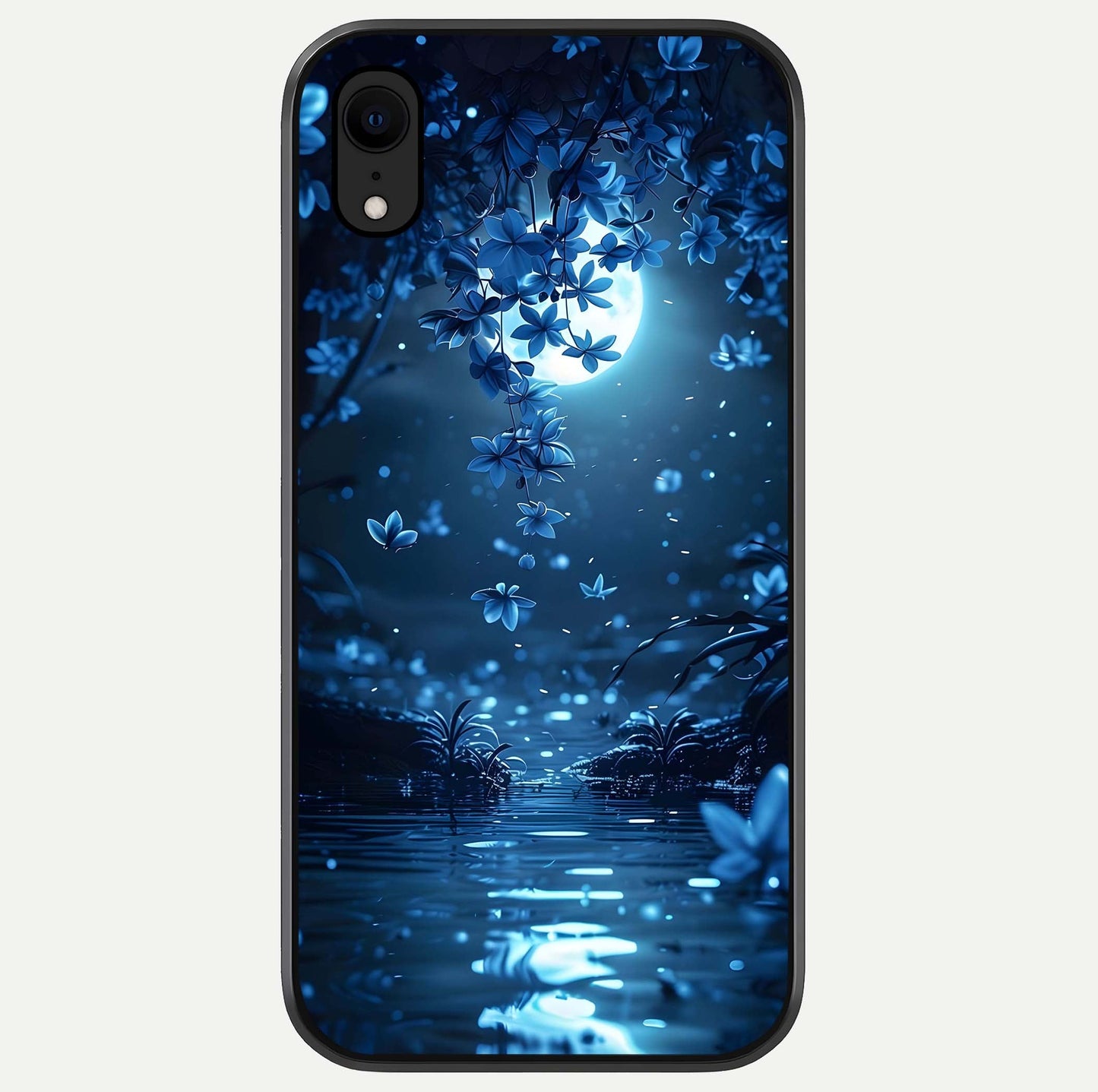 Moonlight Petal Dream Glass Case For iPhone Xr by Custom World