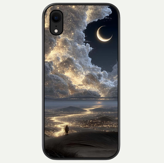 Moonlight Spark Path Glass Case For iPhone Xr by Custom World