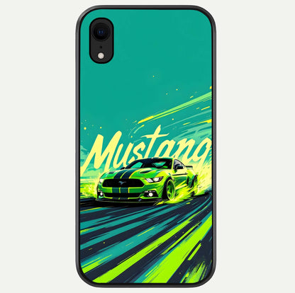 Mustang Bang Glass Case For iPhone Xr by Custom World