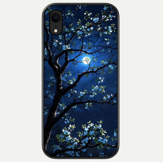 Mystic Floral Night Glass Case For iPhone Xr by Custom World
