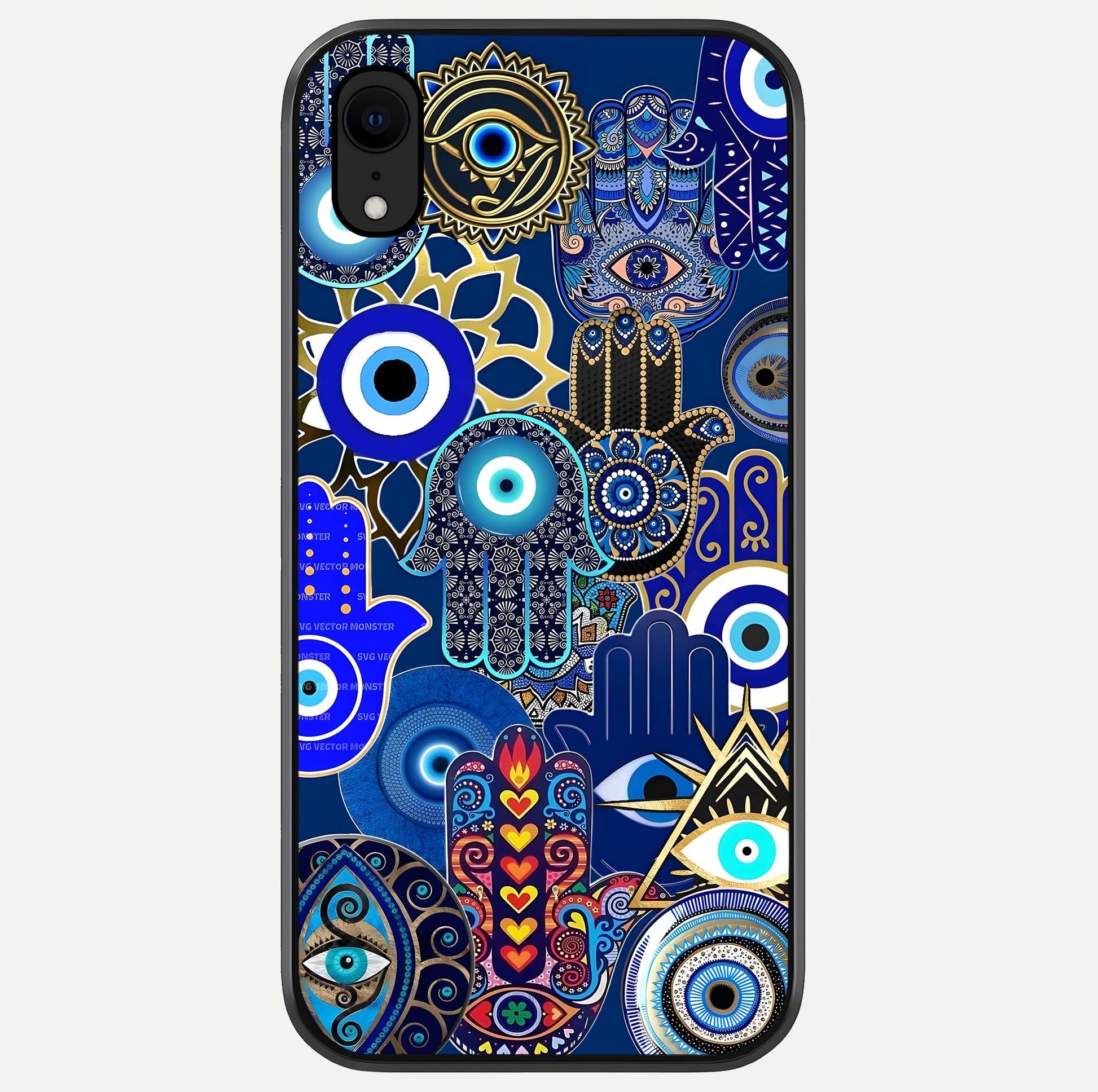 Mystic Palm Guard Glass Case For iPhone Xr by Custom World