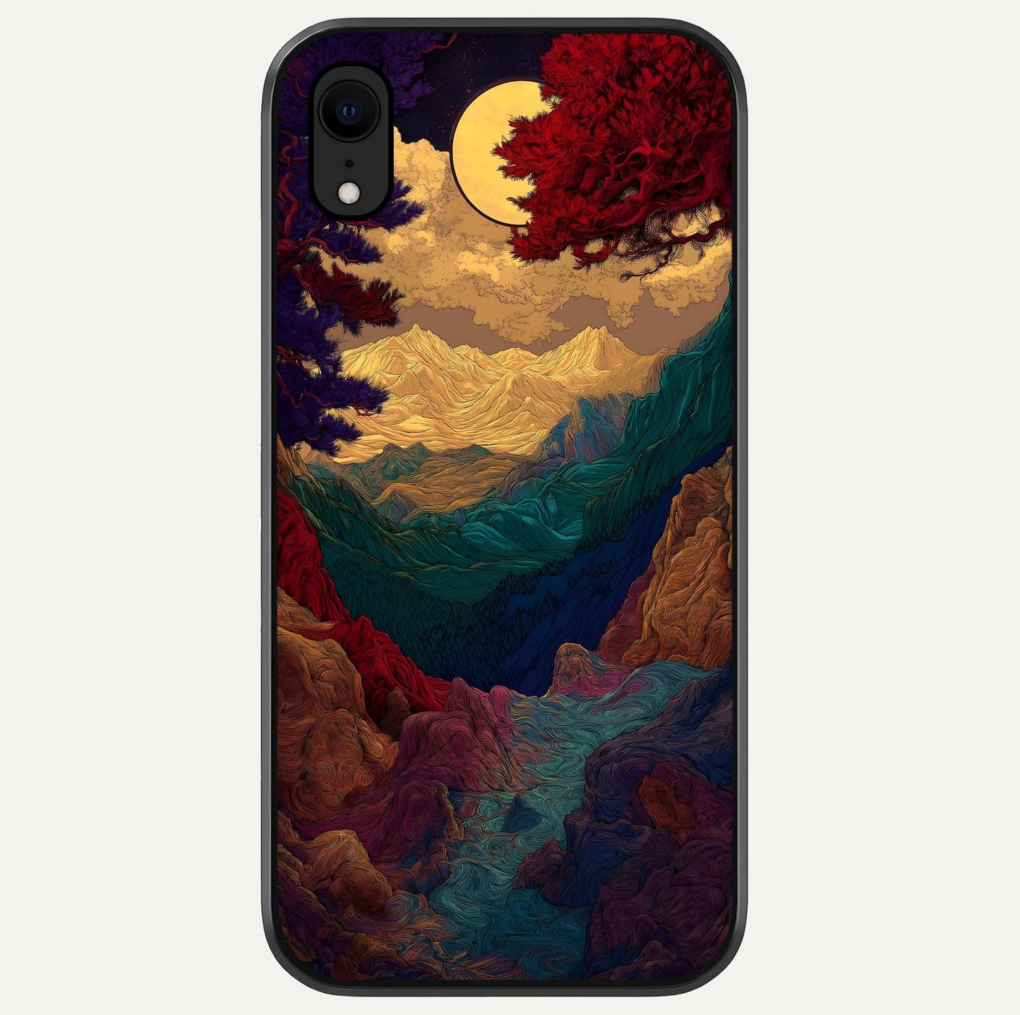 Mystic Valley Light Glass Case For iPhone Xr by Custom World