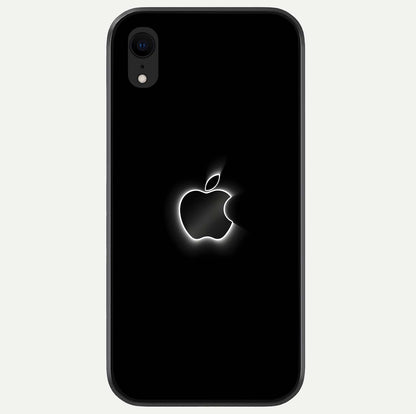 Neon Apple Glow Glass Case For iPhone Xr by Custom World