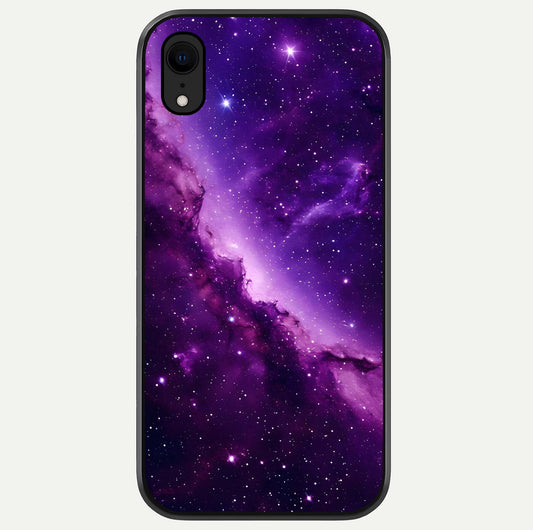 Purple Shade Sky Glass Case For iPhone Xr by Custom World