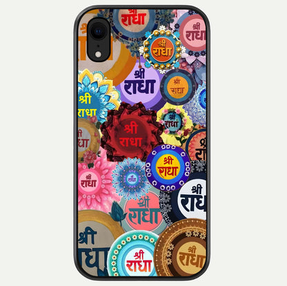Radha Divine Bloom Glass Case For iPhone Xr by Custom World