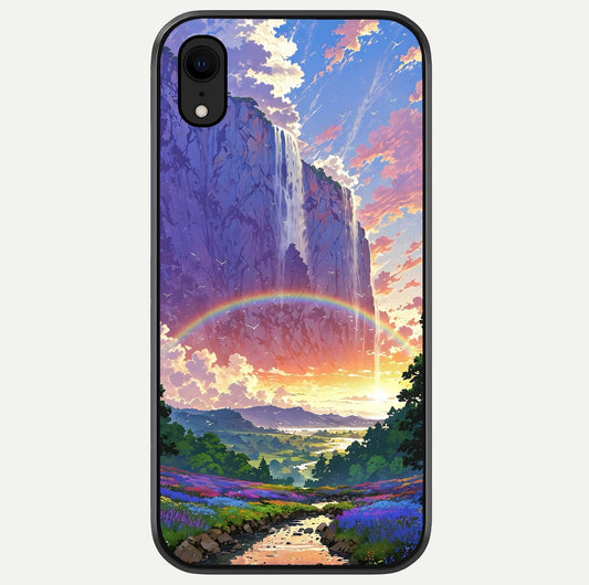Rainbow Valley Dream Glass Case For iPhone 16 Pro by Custom World