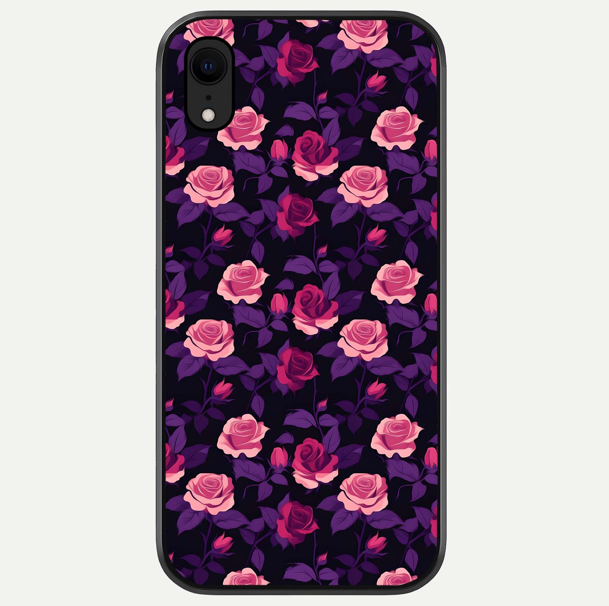 Rose Garden Twilight Glass Case For iPhone Xr by Custom World