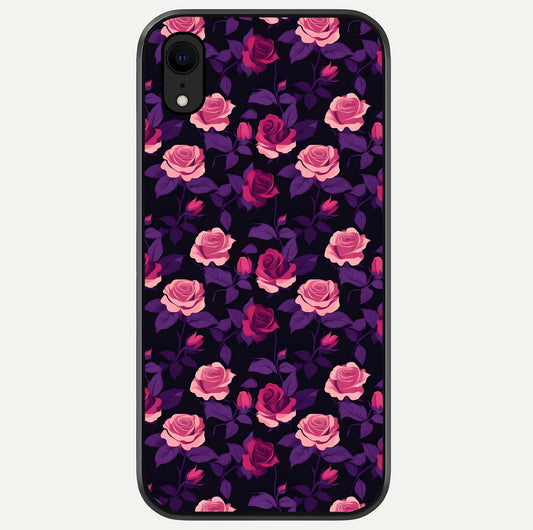 Rose Garden Twilight Glass Case For iPhone Xr by Custom World