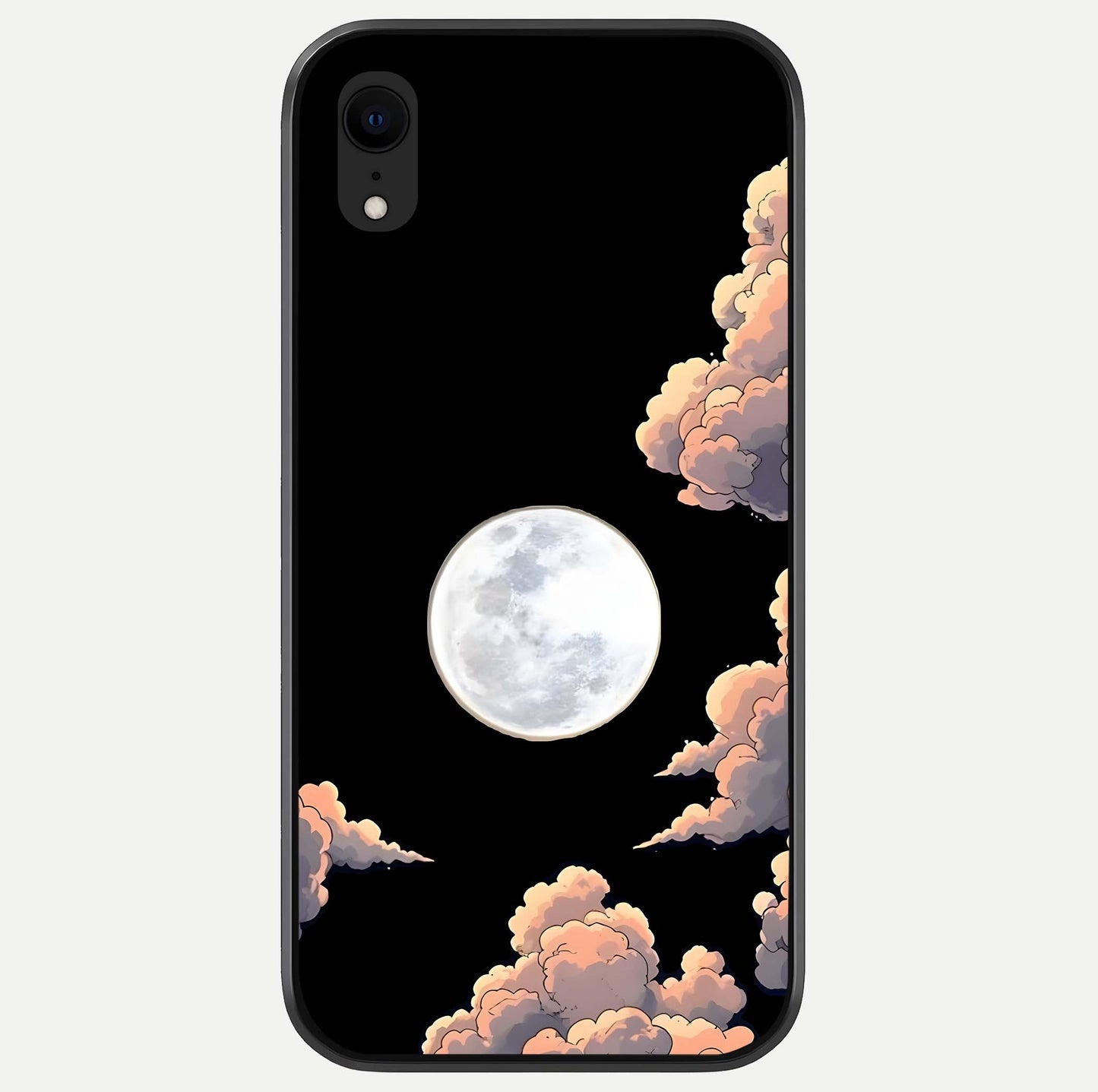 Shade Cloud Moon Glass Case For iPhone Xr by Custom World