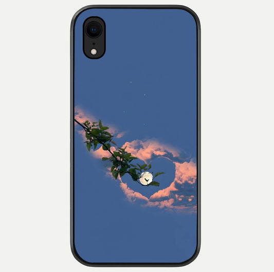 Sky Under Tree Glass Case For iPhone Xr by Custom World