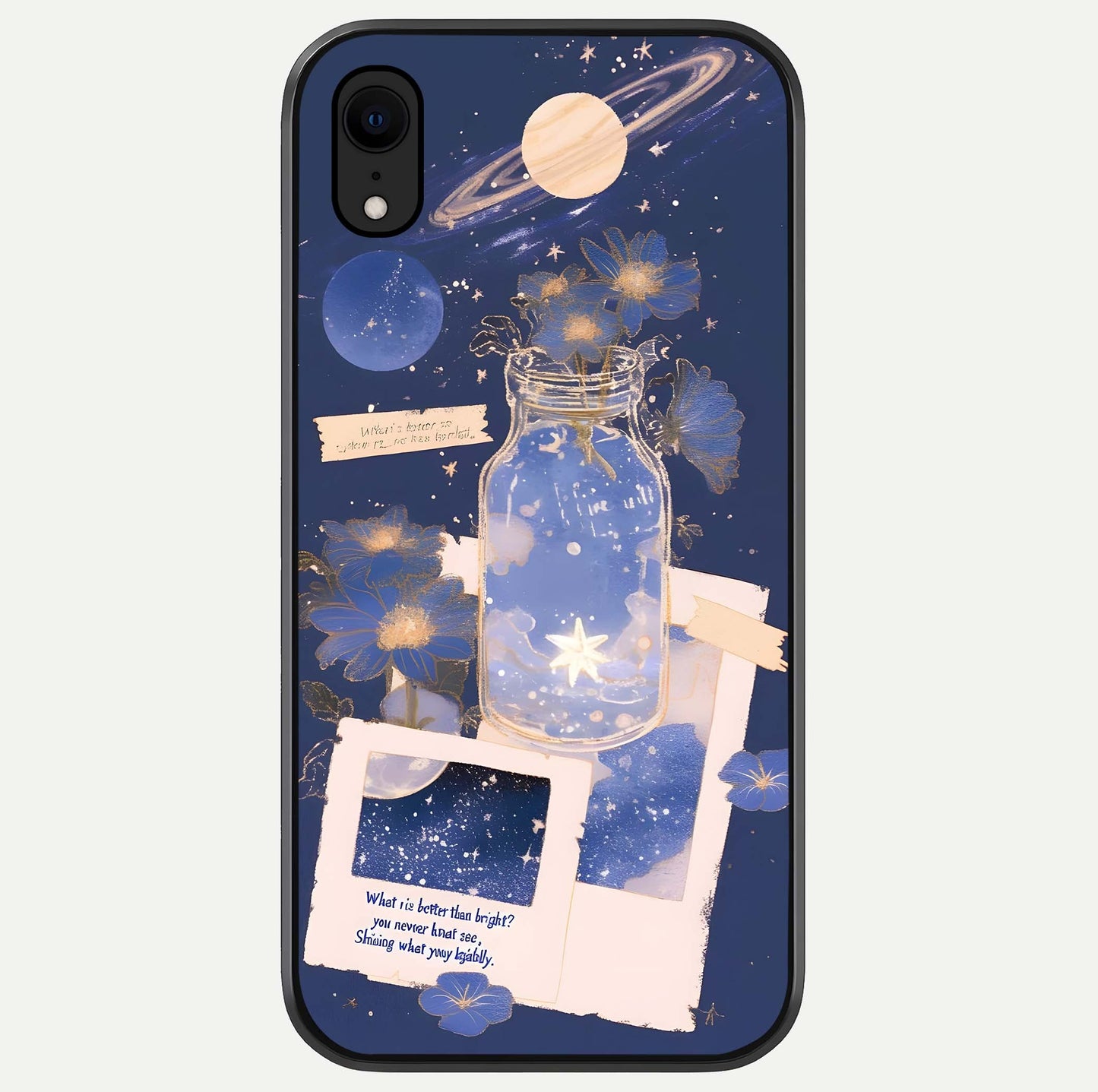 Starlit Cosmic Jar Glass Case For iPhone Xr by Custom World