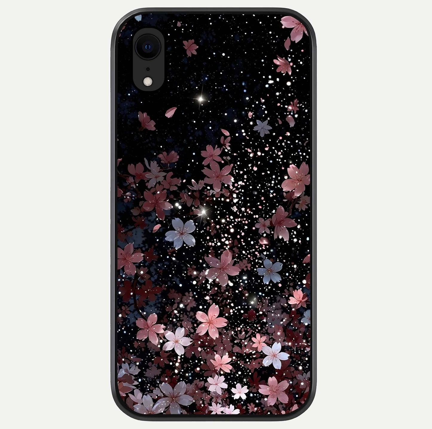 Starlit Flower Dreams Glass Case For iPhone Xr by Custom World