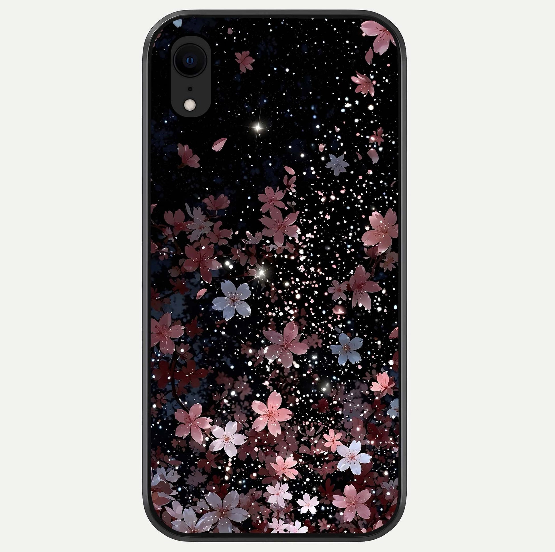 Starlit Flower Dreams Glass Case For iPhone Xr by Custom World
