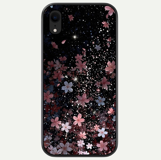 Starlit Flower Dreams Glass Case For iPhone Xr by Custom World