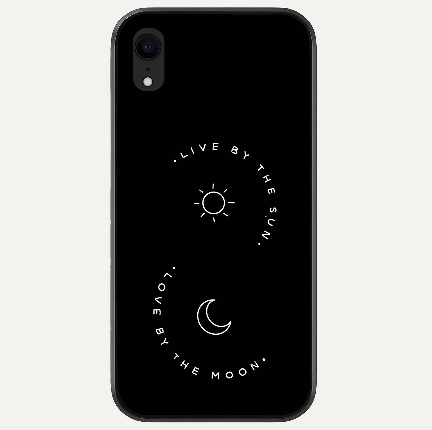 Sun Moon Balance Glass Case For iPhone Xr by Custom World