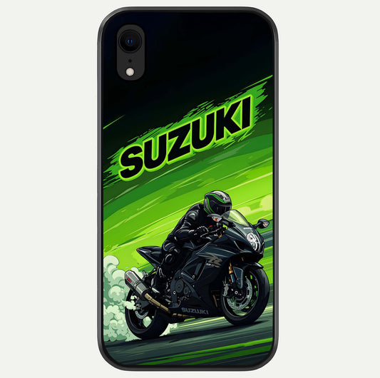 Suzuki Speed Beast Glass Case For iPhone Xr by Custom World