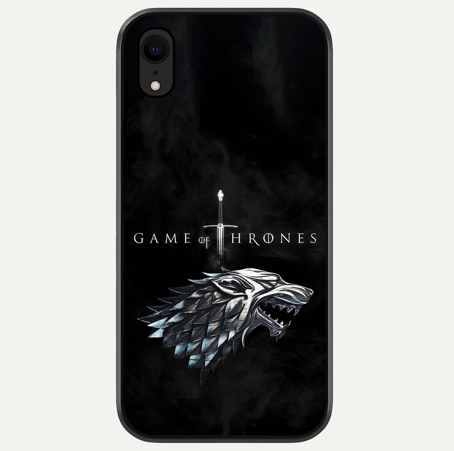 Throne Wolf Legacy Glass Case For iPhone Xr by Custom World