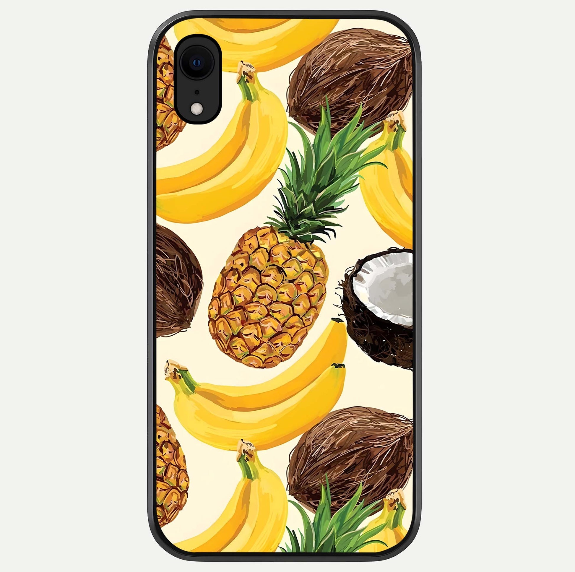 Tropical Fruit Mood Glass Case For iPhone Xr by Custom World