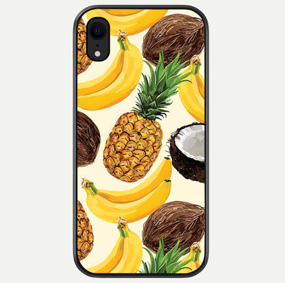 Tropical Fruit Mood Glass Case For iPhone Xr by Custom World
