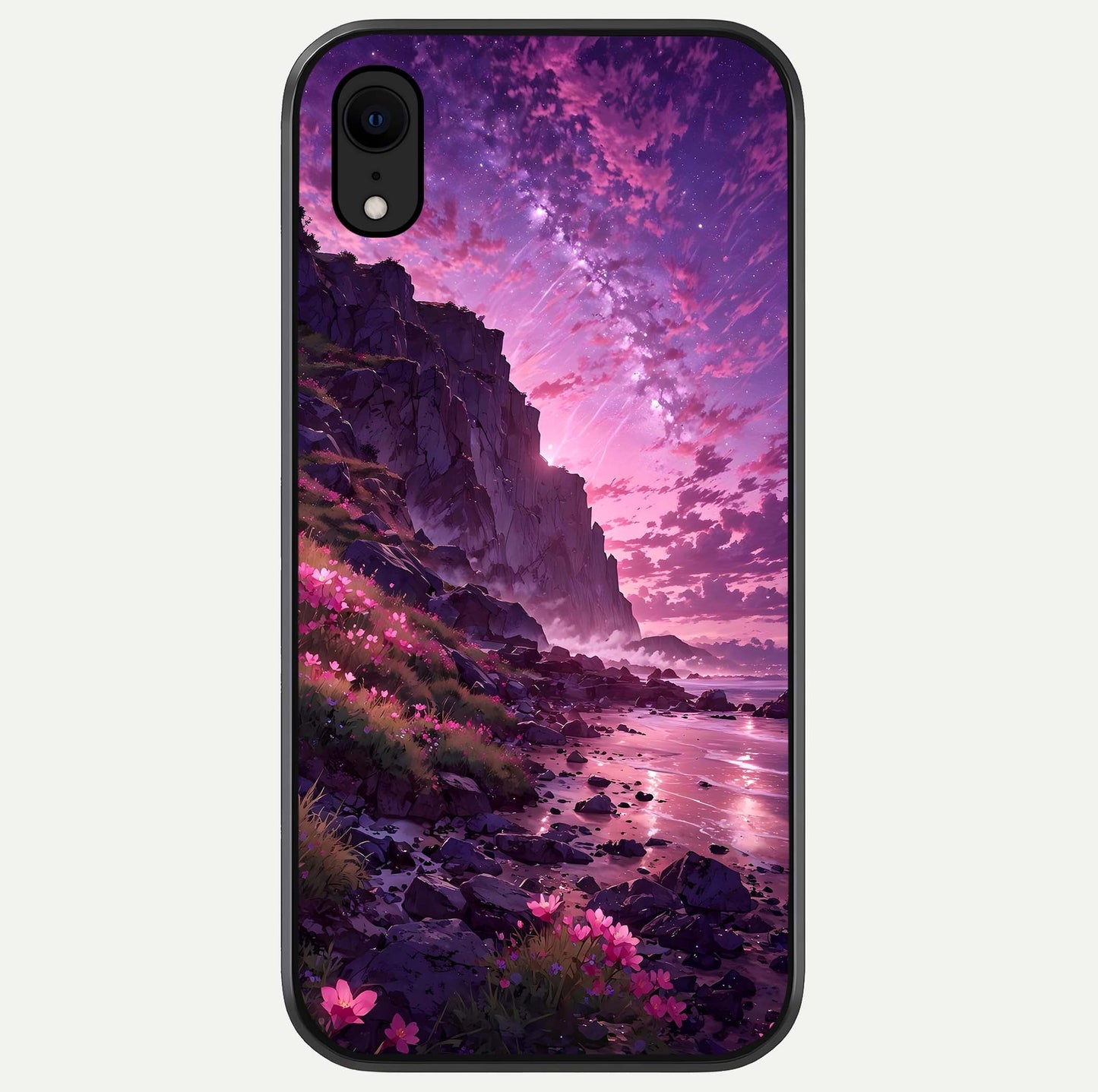 Twilight Blossom Coast Glass Case For iPhone Xr by Custom World