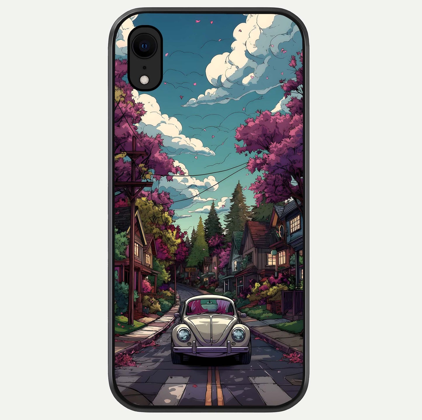 Vintage Street Drive Glass Case For iPhone 16 Pro by Custom World
