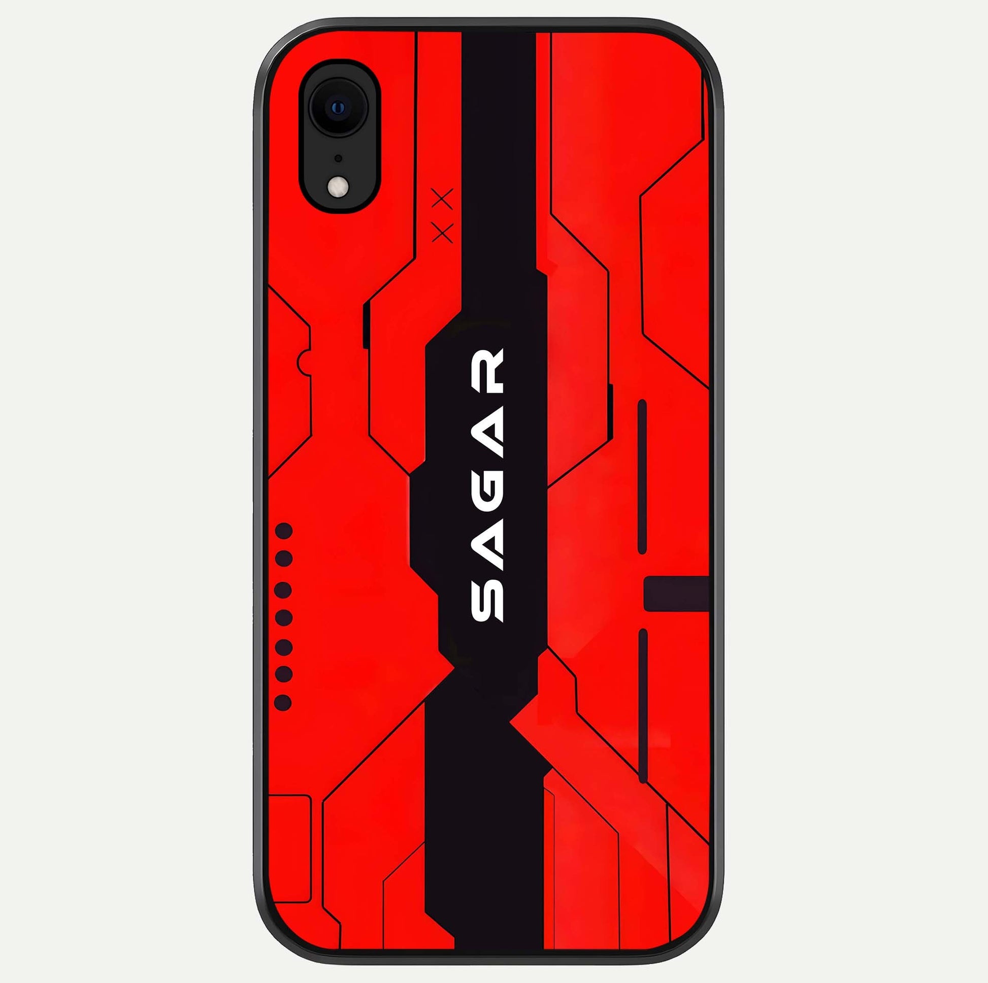 Voltage Rise CYBERPUNK Custom Name Glass Case For iPhone 16 Pro by Custom World
