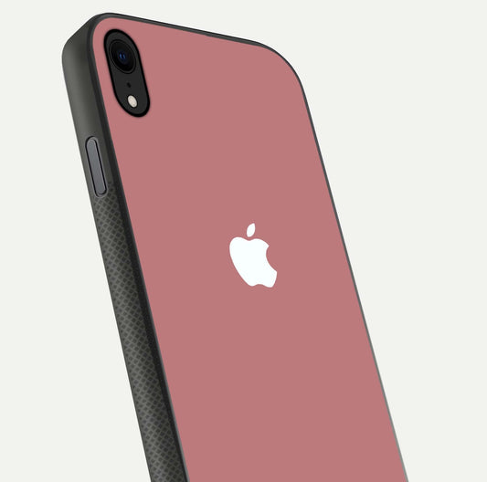 Apple Harmony Glass Case for iPhone Xr close-up shot highlighting gradient tones and glass reflection