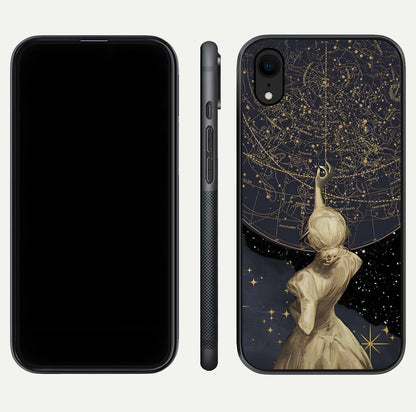 Taylor Swift Girl Glass Case for iPhone Xr front & back layout showing clean edge and vivid print