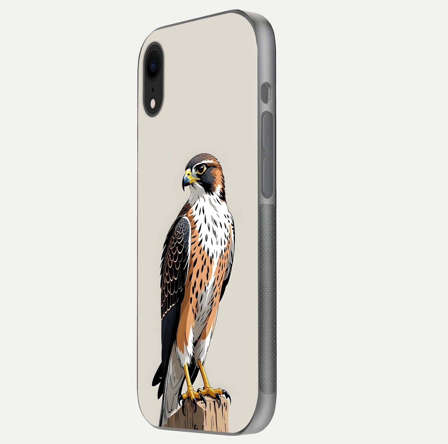 Clever Eagle Glass Case for iPhone Xr side-angle photo capturing edge polish and shine reflection