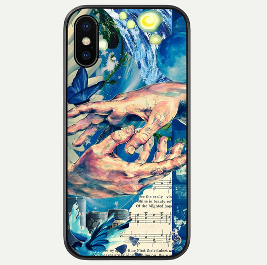 Aesthetic Divider Glass Case For iPhone 16 Pro by Custom World