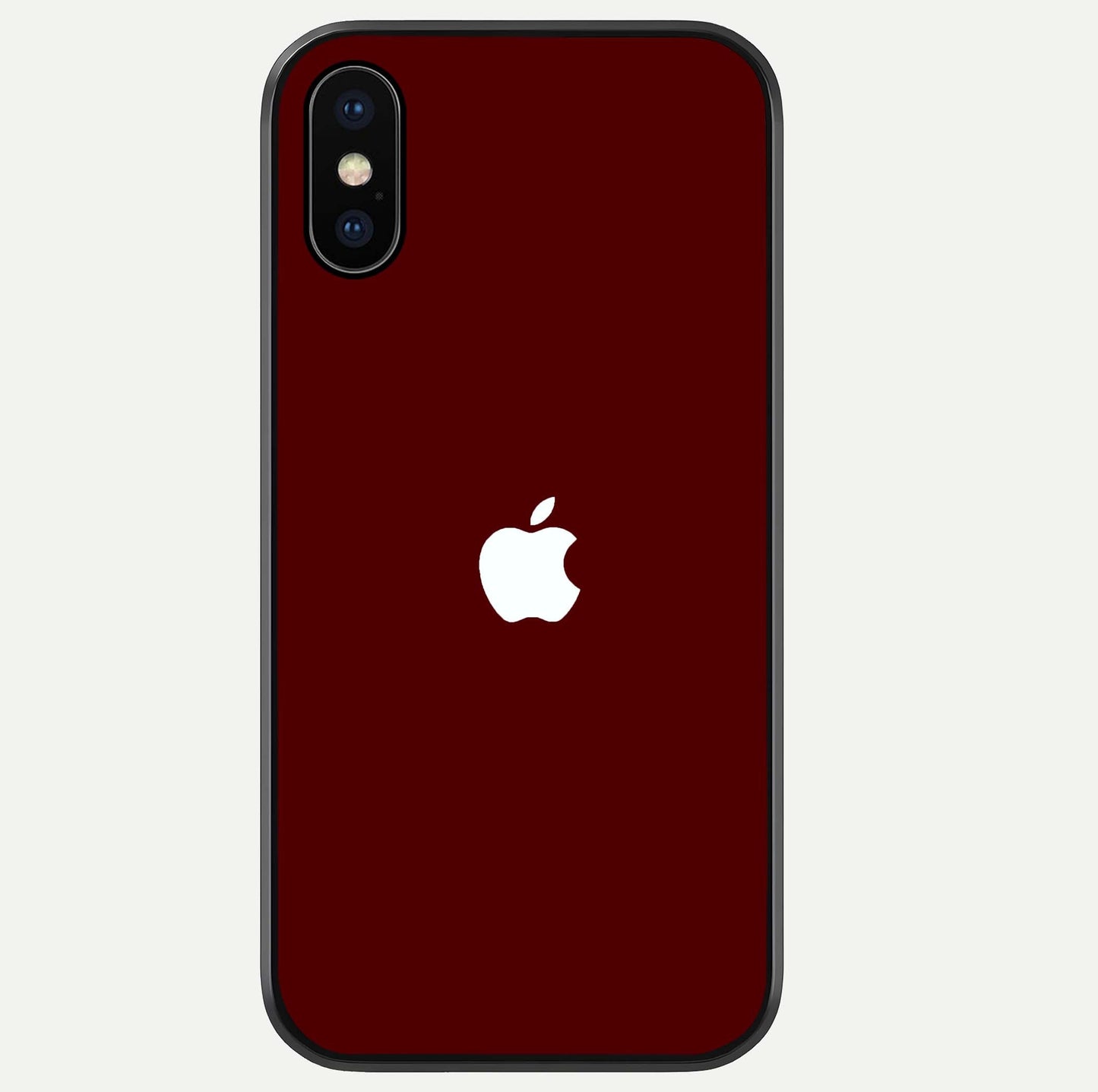 Apple Crimson Core Glass Case For iPhone Xs by Custom World