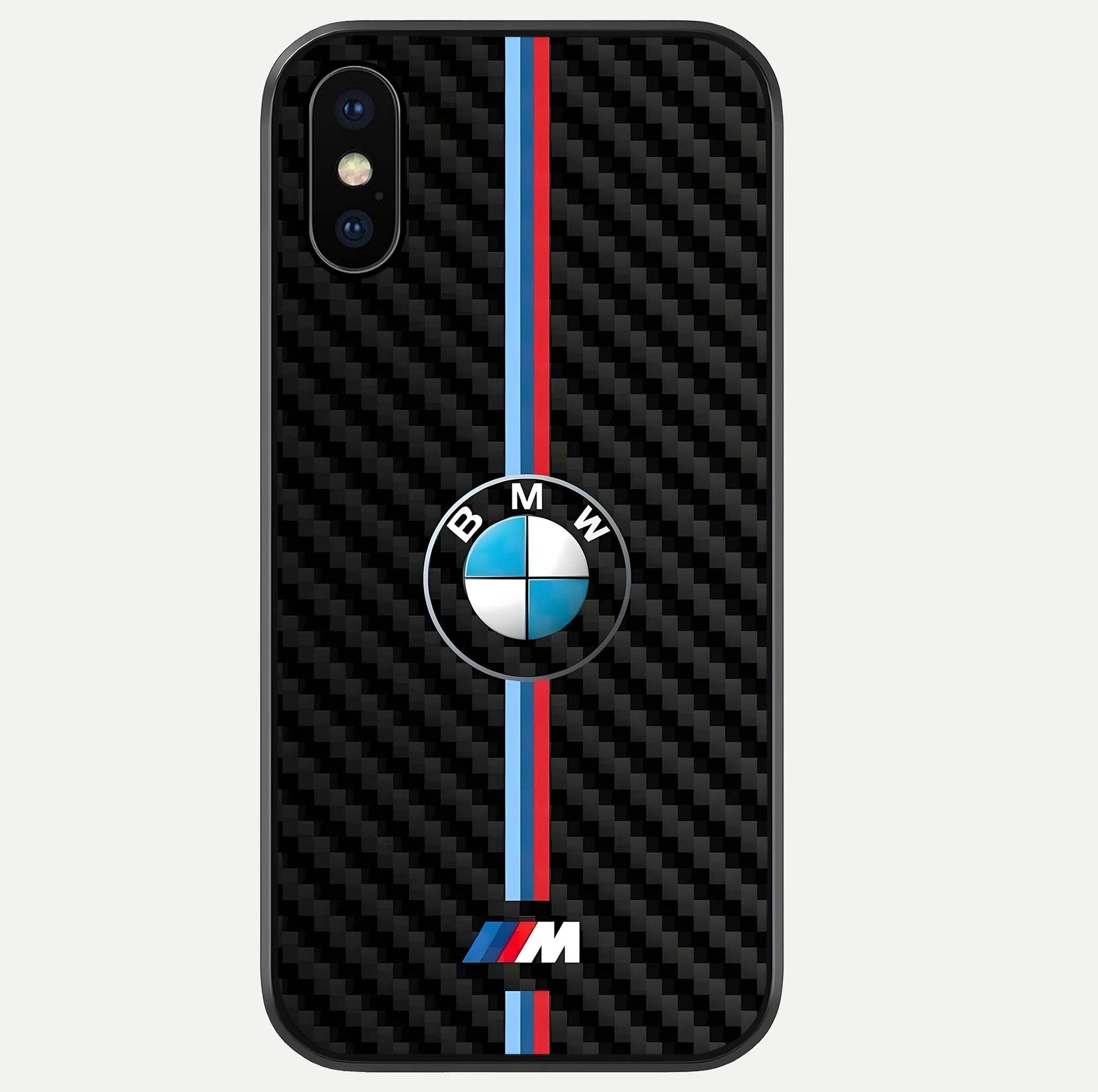 BMW Pattern Glass Case For iPhone Xs by Custom World