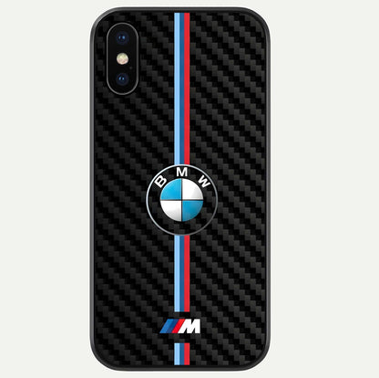 BMW Pattern Glass Case For iPhone Xs by Custom World