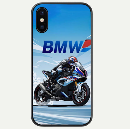 BMW Power Drift Glass Case For iPhone Xs by Custom World