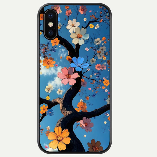 Blossom Dream Sky Glass Case For iPhone Xs by Custom World