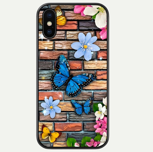 Brick Bloom Flight Glass Case For iPhone Xs by Custom World