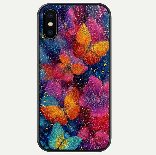 Butterfly Dream Mist Glass Case For iPhone Xs by Custom World
