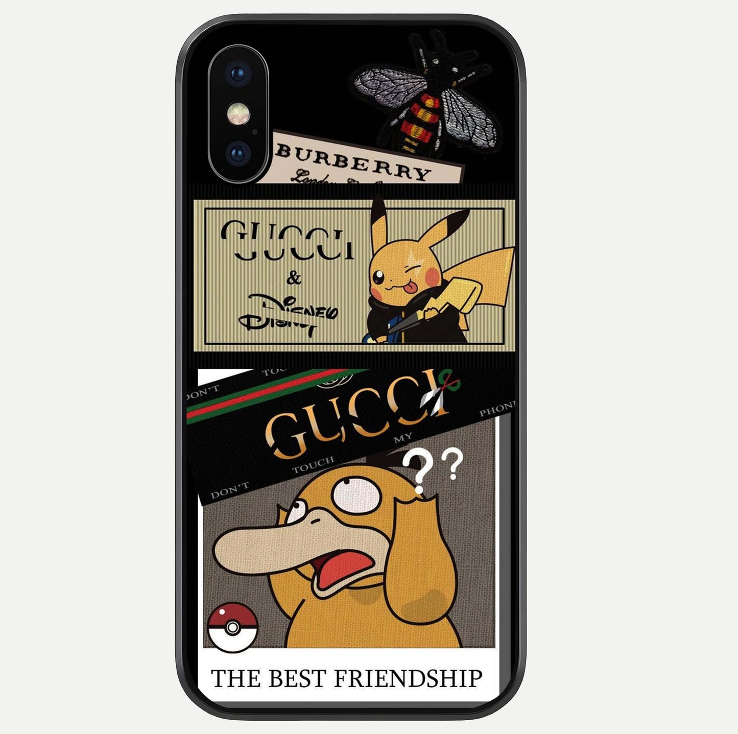 Cartoon Brand Play Mashup Glass Case For iPhone Xs by Custom World