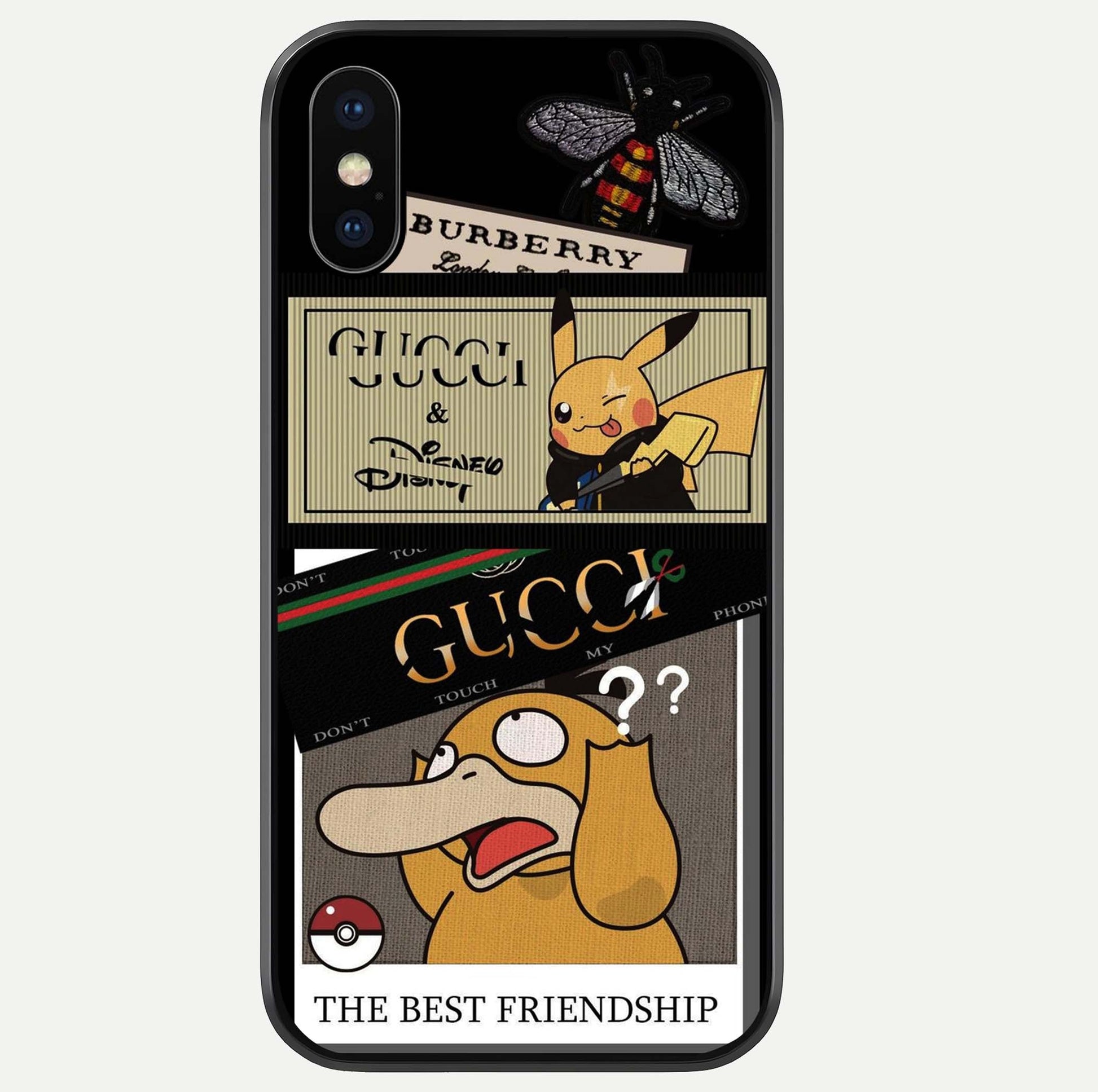 Cartoon Brand Play Mashup Glass Case For iPhone Xs by Custom World