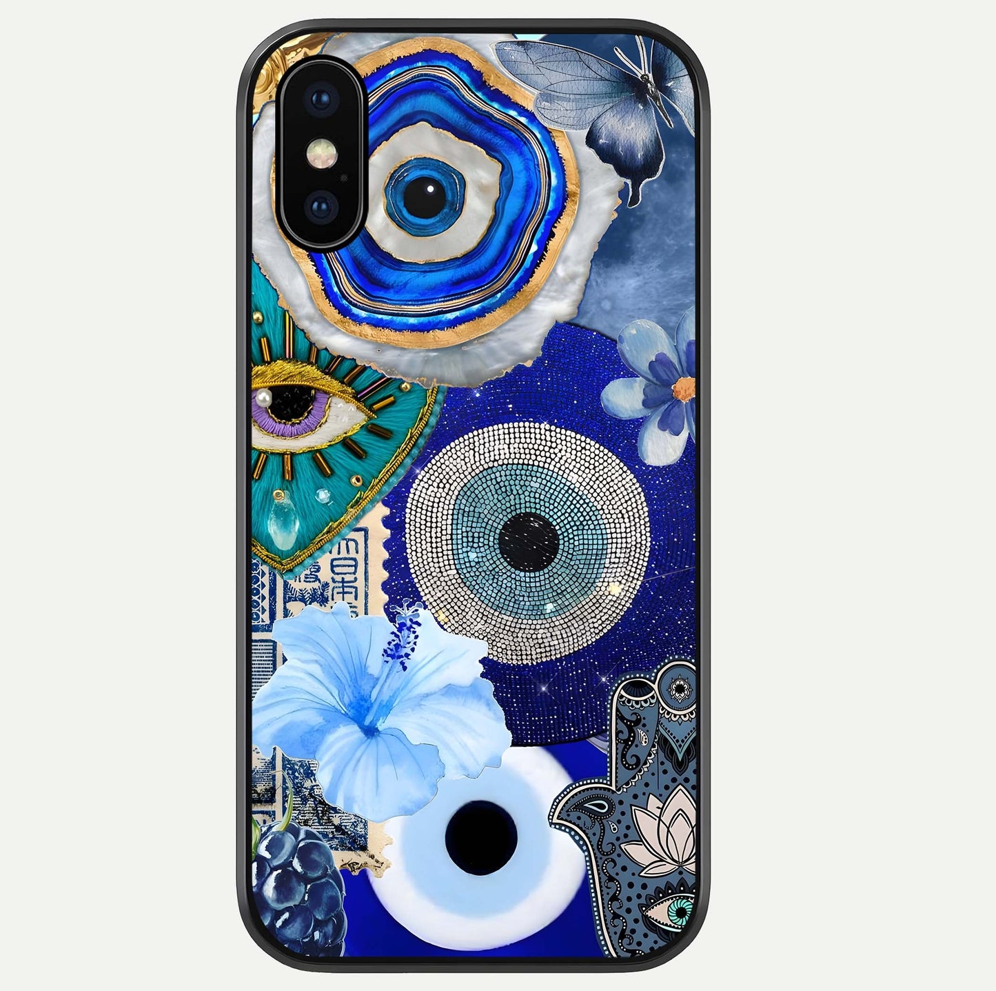 Celestial Celestial Blue Vision Glass Case For iPhone Xs by Custom World