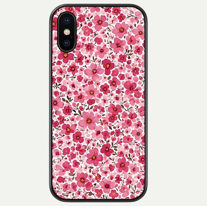 Cherry Blossom Charm Glass Case For iPhone Xs by Custom World