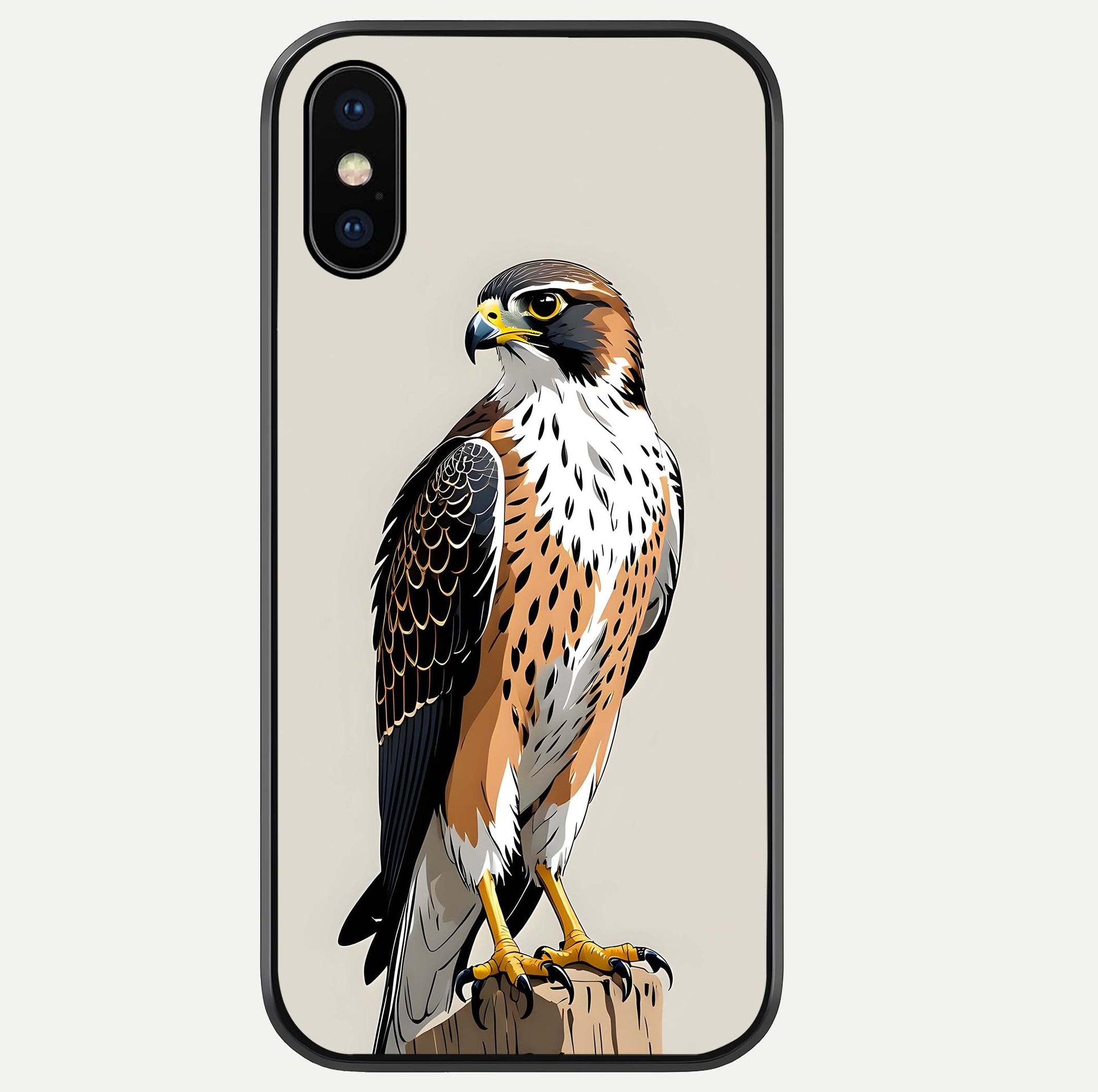 Clever Eagle Glass Case For iPhone Xs by Custom World