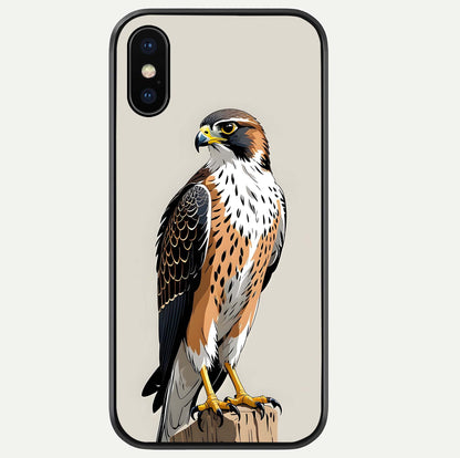 Clever Eagle Glass Case For iPhone Xs by Custom World