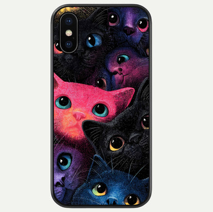Cosmic Cats Dreams Glass Case For iPhone Xs by Custom World