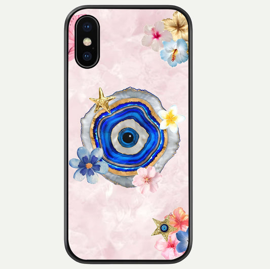 Divine Aura Bloom Glass Case For iPhone Xs by Custom World