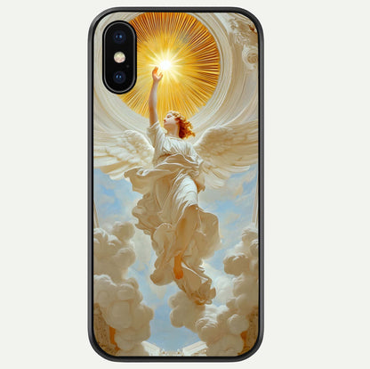 Divine Light Angel Glass Case For iPhone Xs by Custom World