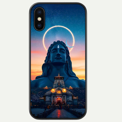 Eternal Shiva Aura Glass Case For iPhone Xs by Custom World