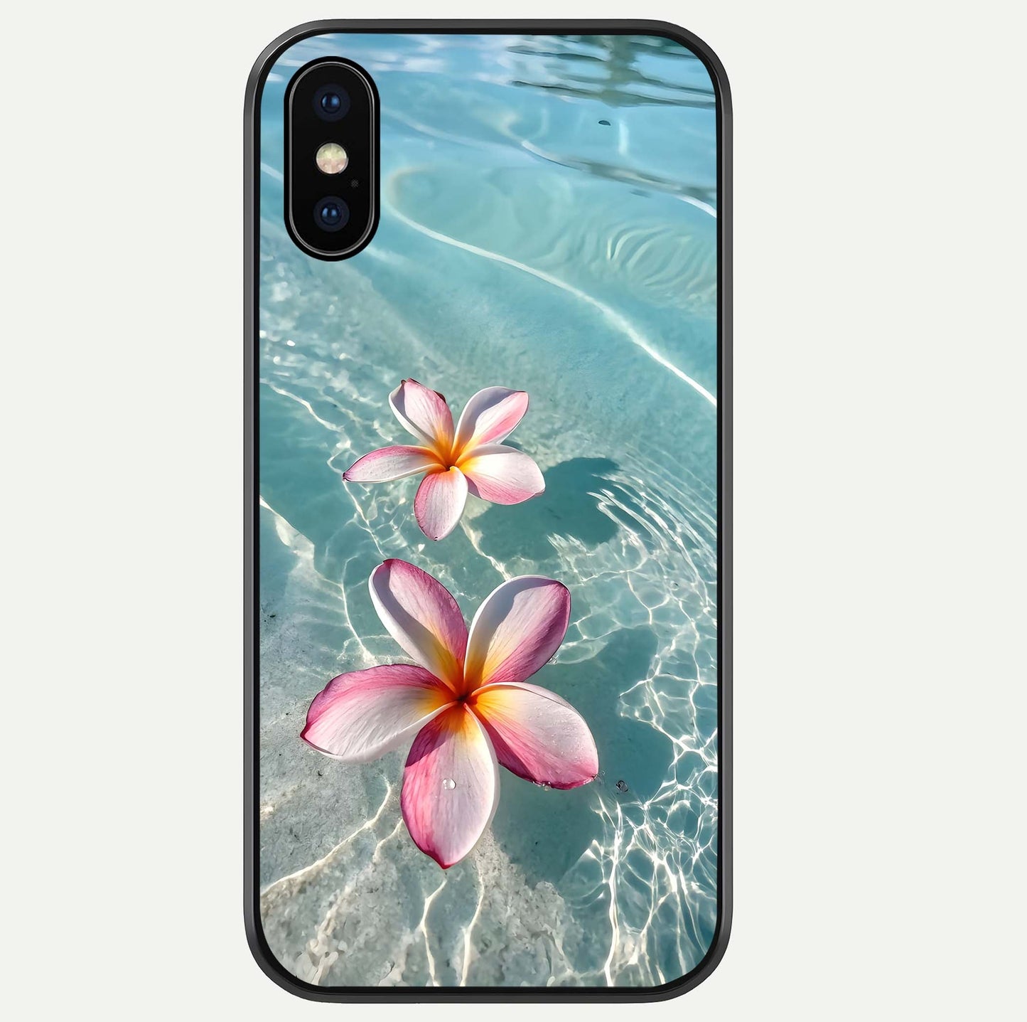 Floating Bloom Bliss Glass Case For iPhone Xs by Custom World